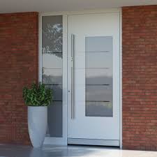 Front Door With Sidelights In Wood