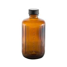 Amber Glass Poison Bottle 200ml Bagot