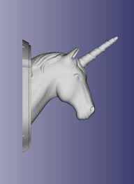 Free Stl File Unicorn Wall Plaque 3d