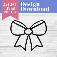 Simple Bow Svg Design Instant
