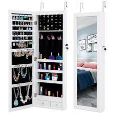 Simple Jewelry Storage Mirror Cabinet