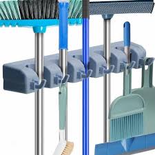 Wall Mount Plastic Mop And Broom Holder