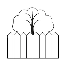 Garden Fence Icon Vector Ilration