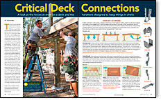 deck framing connections beams and