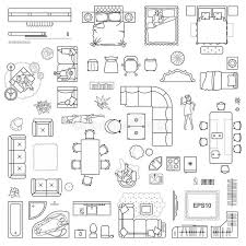 Floor Plan Icons Set For Design