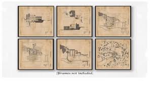 Vintage House Floor Plan Prints 6