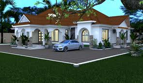 A Modern 4 Bedroom Bungalow House Plan