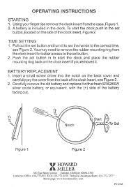 Clock Owners Manuals User Manuals For