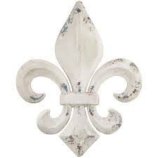 Decmode Vintage Metal Fleur De Lis Wall