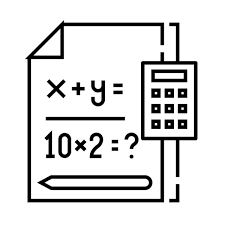 Math Functions Line Icon Concept Sign