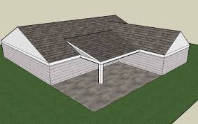 L Shaped House Porch Roof