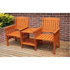 Birchtree Garden Love Seat Wooden Bench