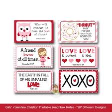 Valentine Lunch Box Notes For Girls
