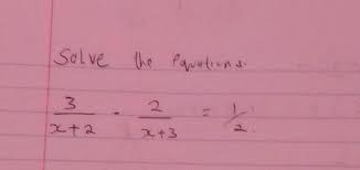 Solve The Equations 3x 2 2x 3 12 Studyx