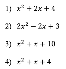 Quadratic Equations With Two Imaginary