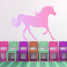 Pink Horse Wall Sticker Ws 44143