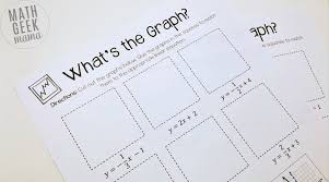 Graphing Linear Equations Cut Paste