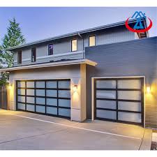 Rolling Up Glass Garage Door For House