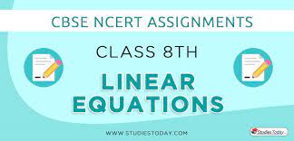 Class 8 Linear Equations