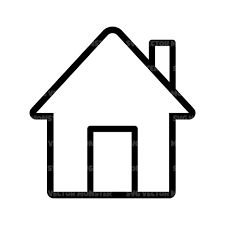 Outline House Home Page Icon Clip Art