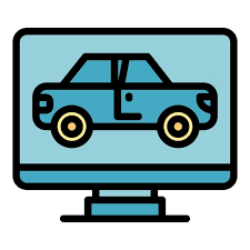Car Showroom Icon Outline