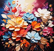 Beautiful Multicolor Abstract Flowers