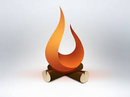 Fire Fire Icons Geometric Logo