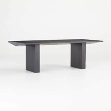 Van Charcoal Brown Wood Dining Table By