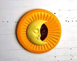 Sun Moon Art Sculpture In Brilliant