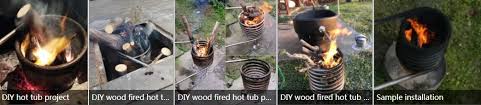Wood Fired Hot Tub Coil Heat Exchanger