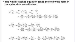 Solved The Navier Stokes Equation