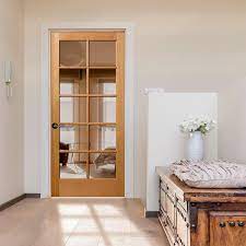 Builders Choice 30 In X 80 In Solid Core 10 Lite Clear Glass Unfinished Fir Wood Interior Door Slab