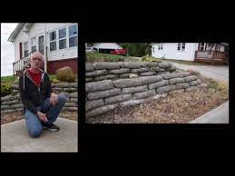 Concrete Bag Retaining Wall Update 2019