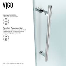 Vigo Elan Adjustable Frameless Sliding