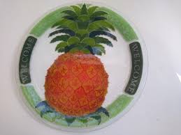 Peggy Karr Welcome Pineapple 13 Plate