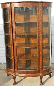 Antique Curio Cabinets Quarter Sawn