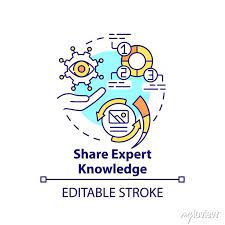 Share Expert Knowledge Concept Icon
