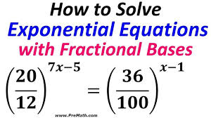 Solving Exponential Equations Worksheet