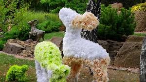 Animal Sculptures Made Of Flowers
