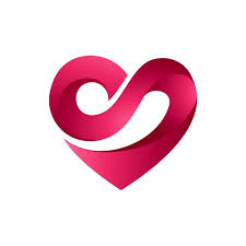 Letter S Heart Love Logotype Icon