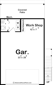 Modern Style Carriage House Plan Reed