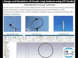 Circular Loop Antenna Using Cst Studio