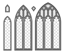 Medieval Gothic Stained Glass Cathedral