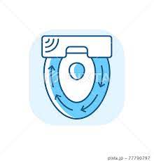 Automatic Toilet Seat Cover Blue Rgb