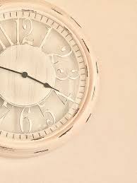 Timeless Charm Vintage Beige Clock