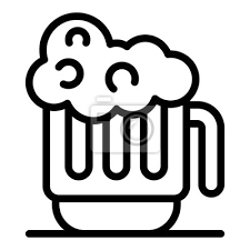 Mug Of Cold Beer Icon Outline Mug Of
