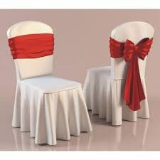 Plain Satin Wedding Chair Cover