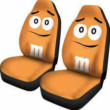 M M Chocolate Car Seat Covers 1