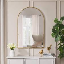 Large Arched Gold Classic Accent Mirror