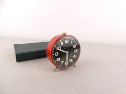 Buy Vintage Titan Alarm Clock Red